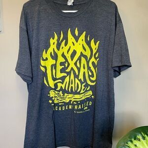 Mens XL Texas Academy Gray Shirt